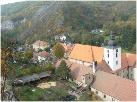 pohled ze Stěny za klášterem